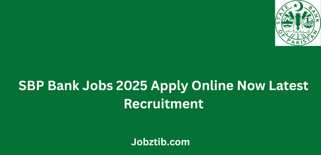 SBP Bank Jobs 2025 Apply Online Now Latest Recruitment