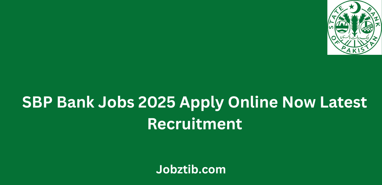 SBP Bank Jobs 2025 Apply Online Now Latest Recruitment